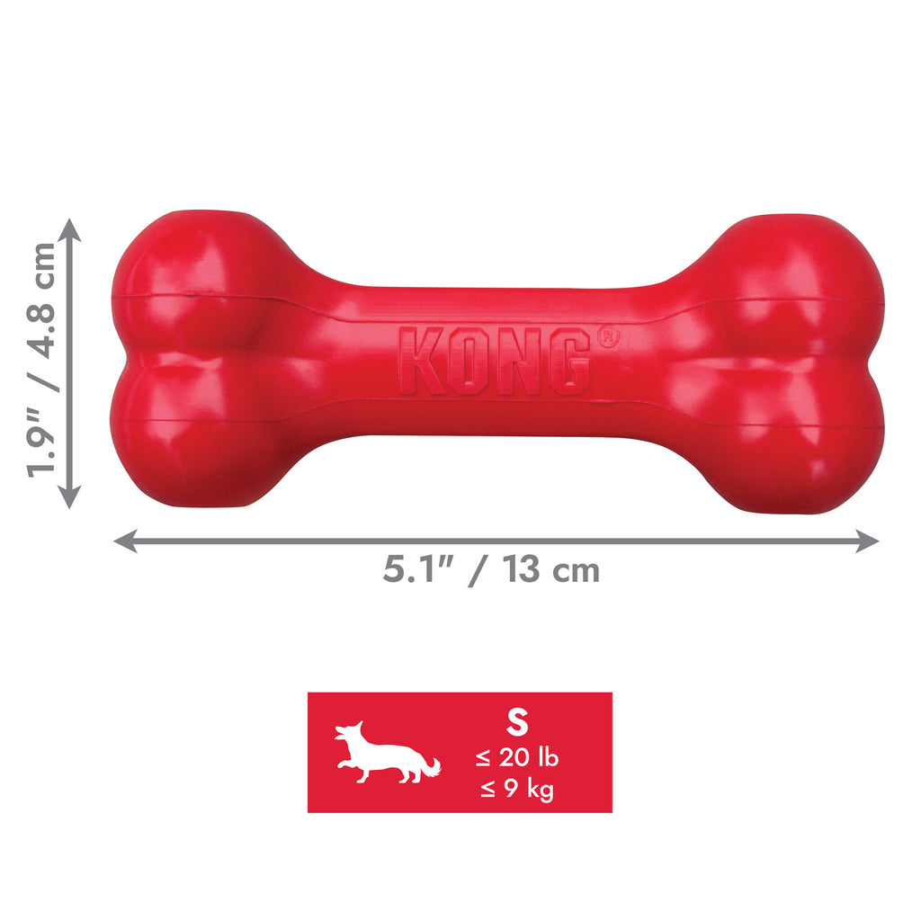 KONG Classic Goodie Bone Dog Toy - Red