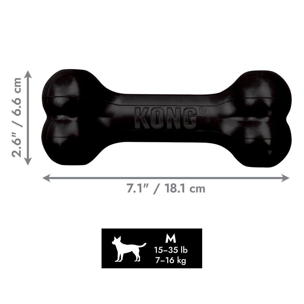 KONG Extreme Goodie Bone Dog Toy - Black