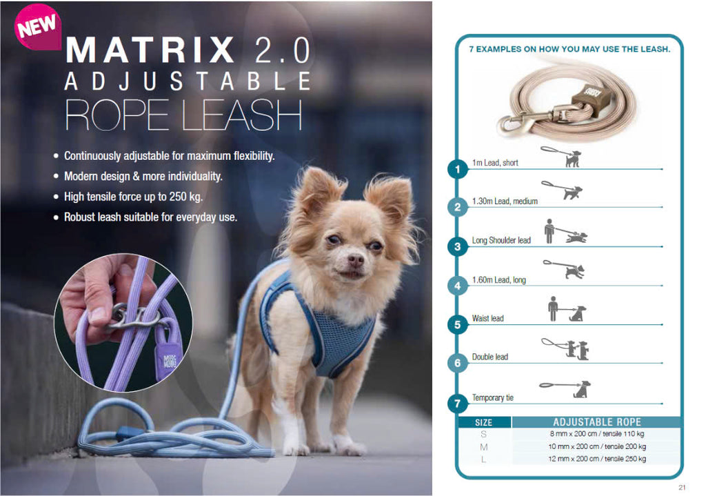 Matrix 2.0 Adjustable Rope Leash